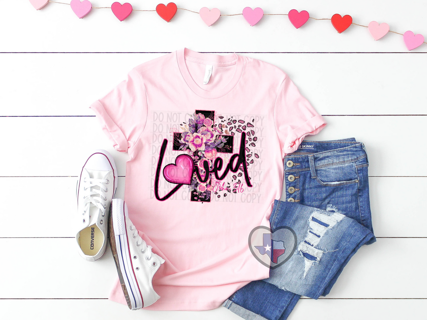 Loved Cross DTF - Texas Transfers and Designs