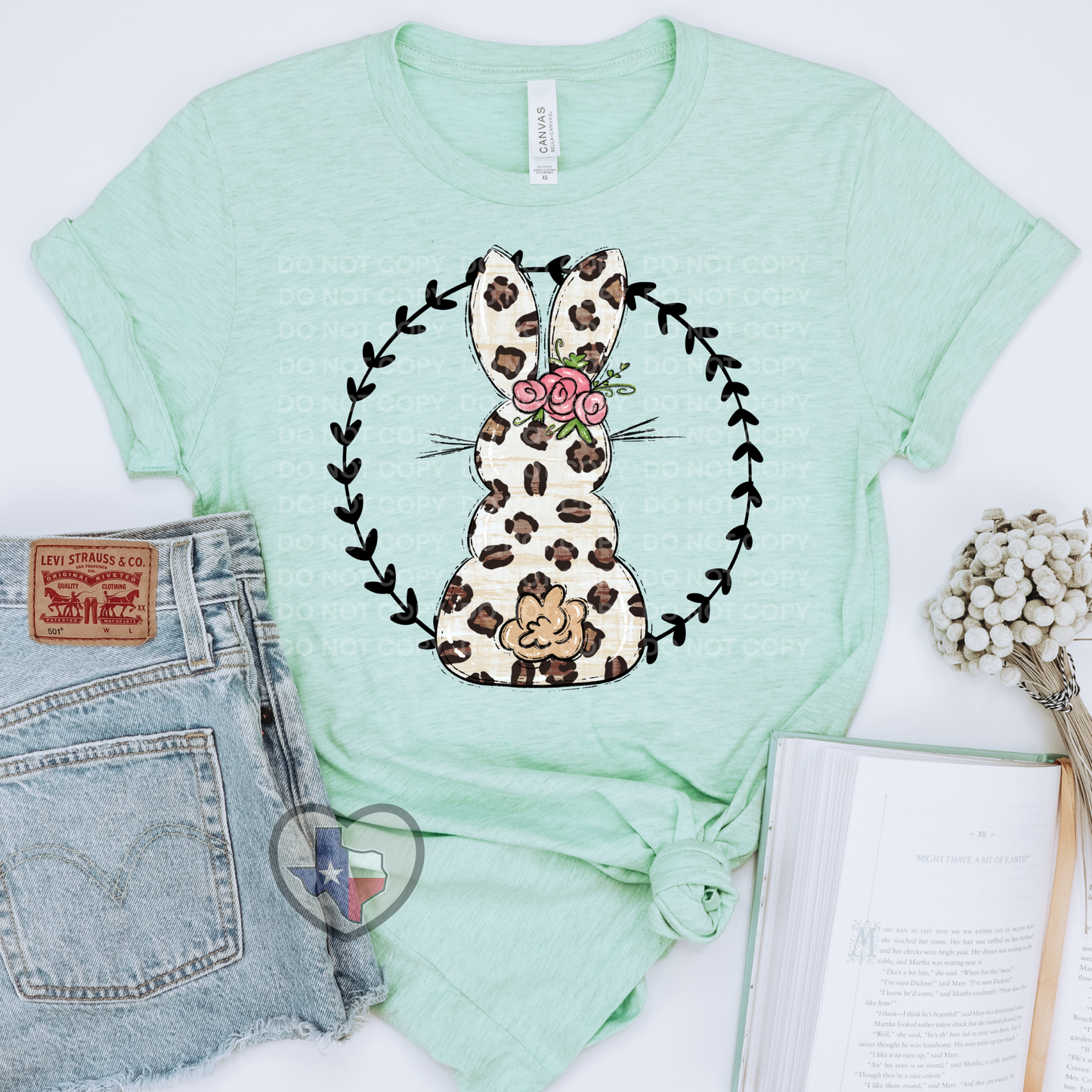 Leopard Bunny DTF - Texas Transfers and Designs