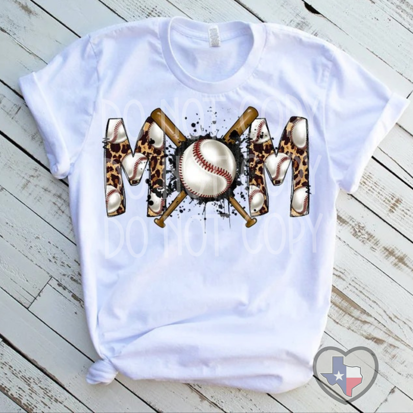 Baseball Mom (Criss Cross Bat) DTF - Texas Transfers and Designs