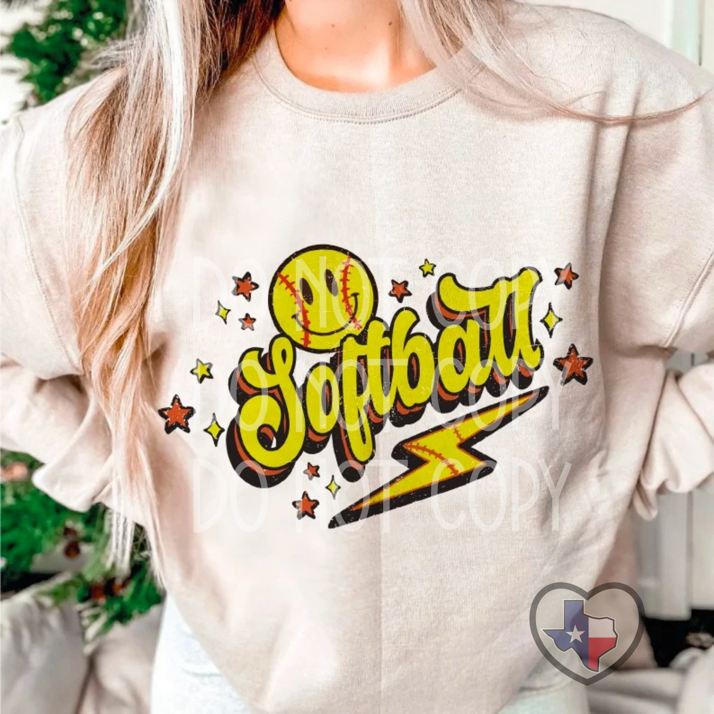 Retro Softball DTF - Texas Transfers and Designs