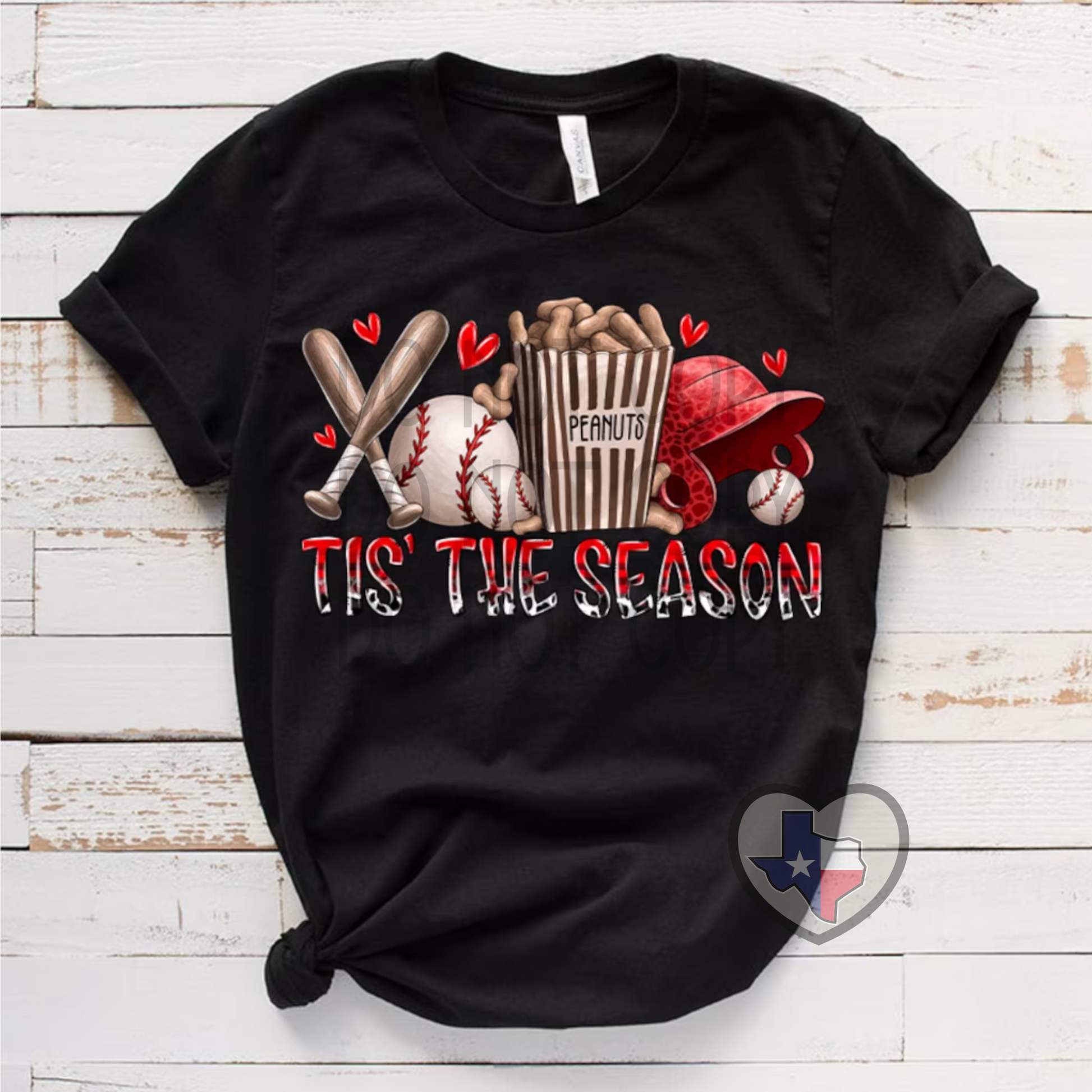Tis the Season (Baseball) DTF - Texas Transfers and Designs