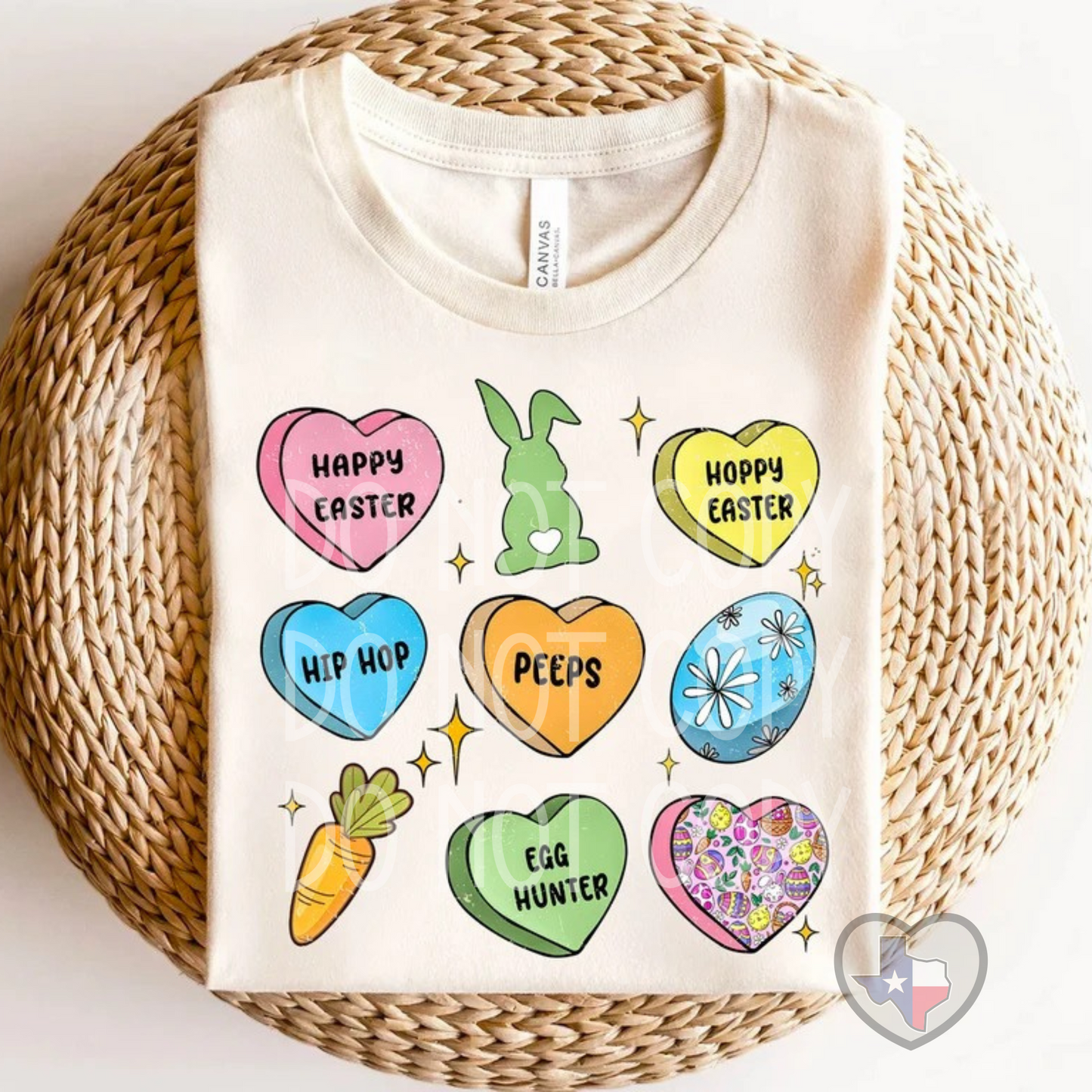 Easter Conversation Hearts DTF - Texas Transfers and Designs