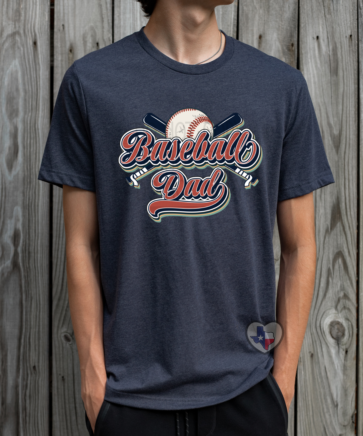 Baseball Dad DTF - Texas Transfers and Designs