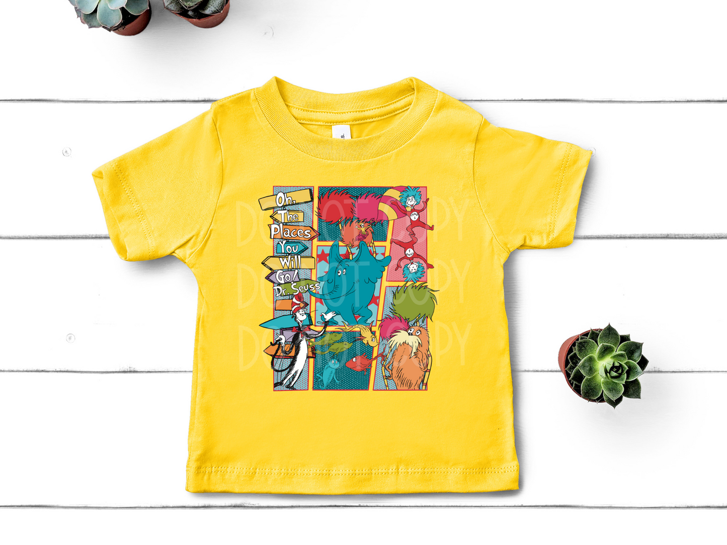 Oh the Places Cat Collage DTF - Texas Transfers and Designs