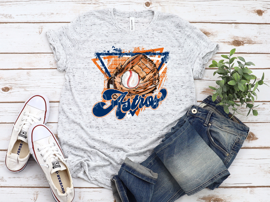 Astros Triangle DTF - Texas Transfers and Designs