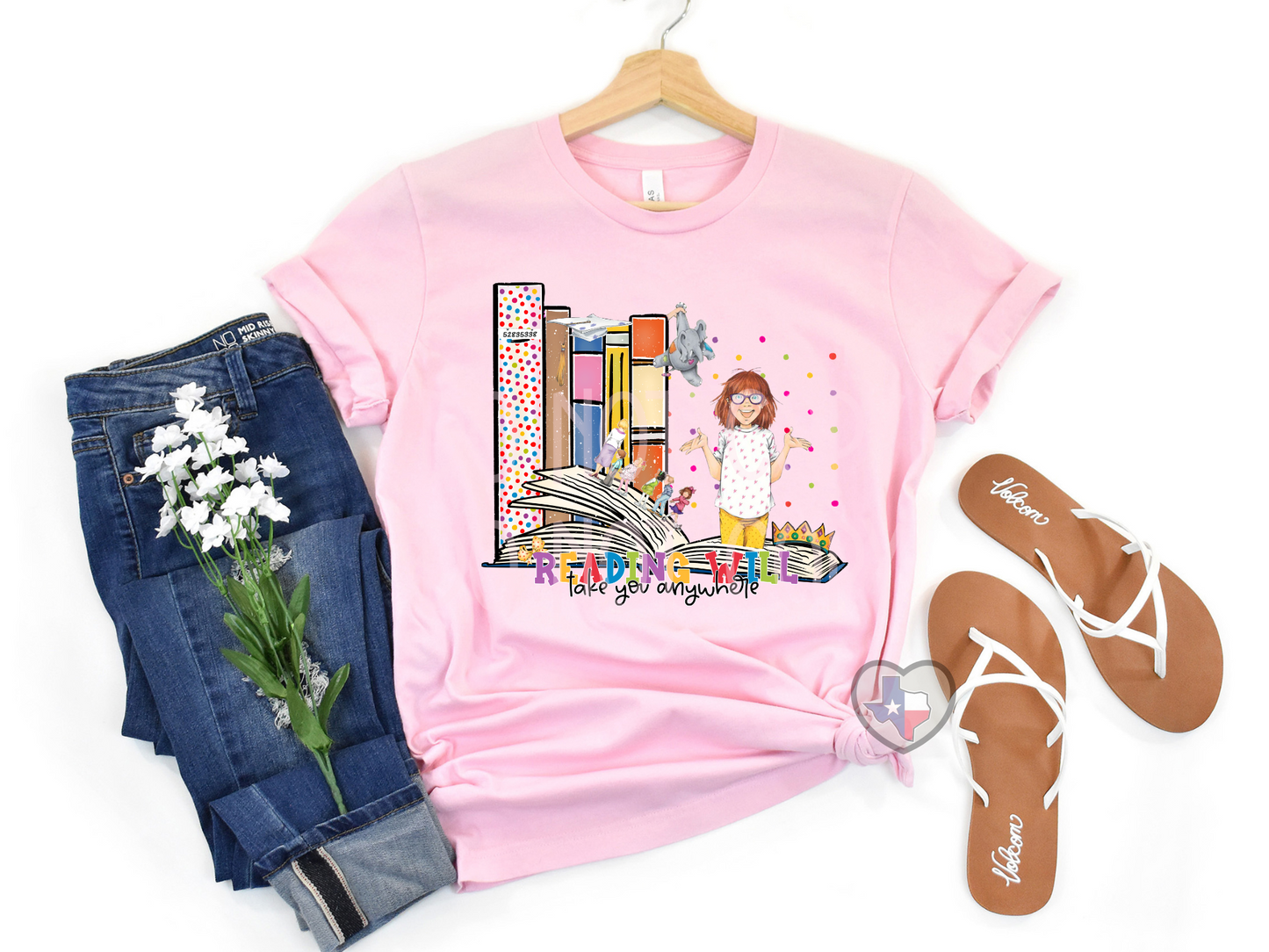 Reading Will Take You Anywhere (Junie) DTF - Texas Transfers and Designs