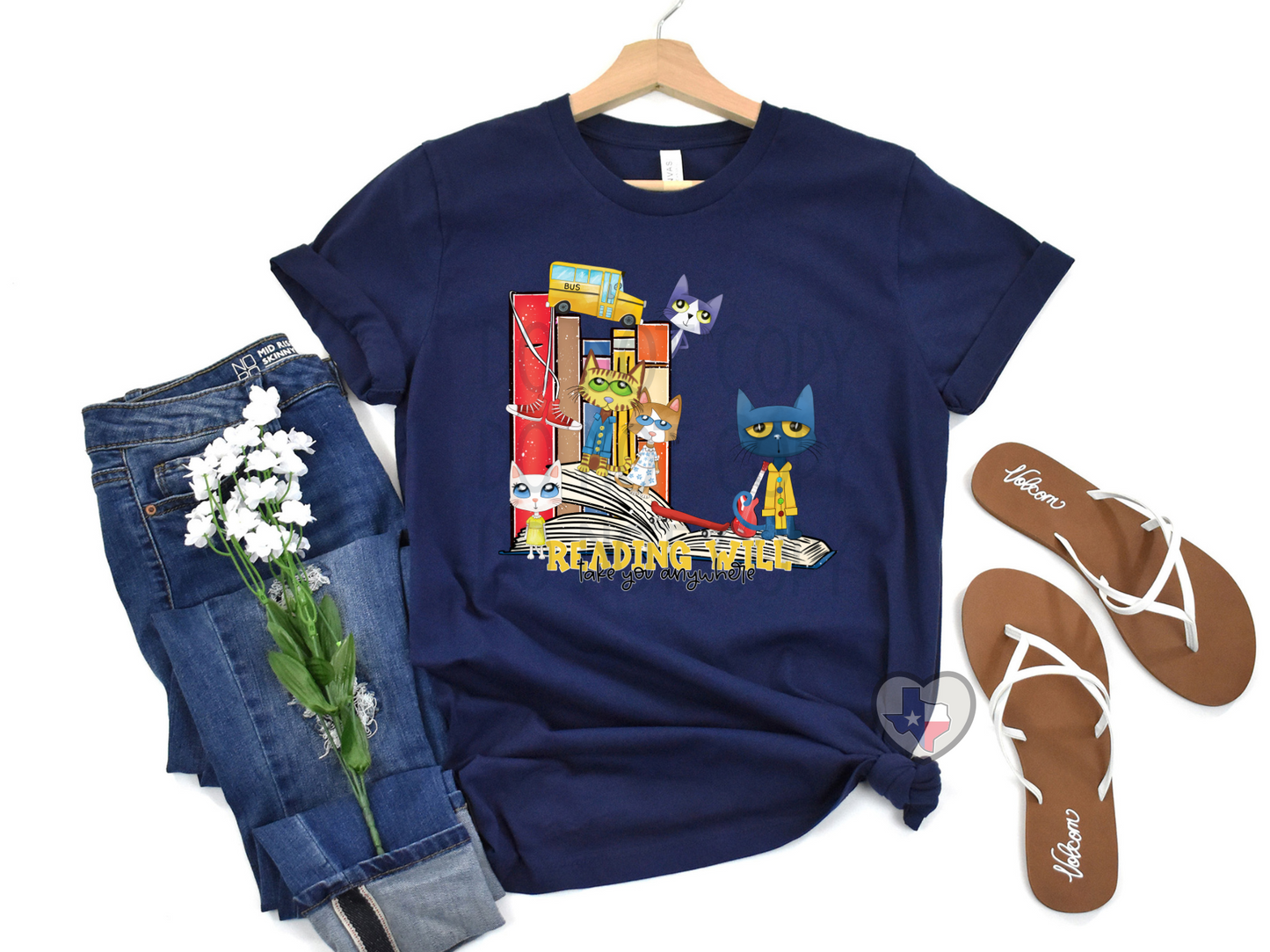Reading Will Take You Anywhere (Pete) DTF - Texas Transfers and Designs