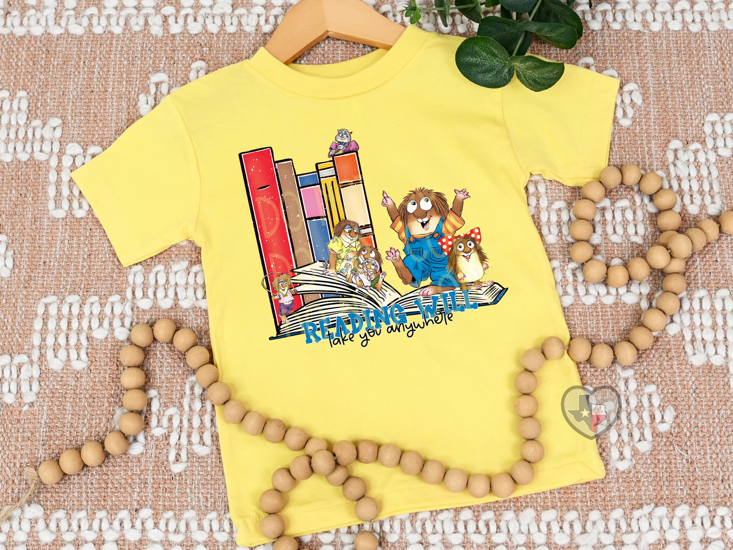 Reading Will Take You Anywhere (Critter) DTF - Texas Transfers and Designs