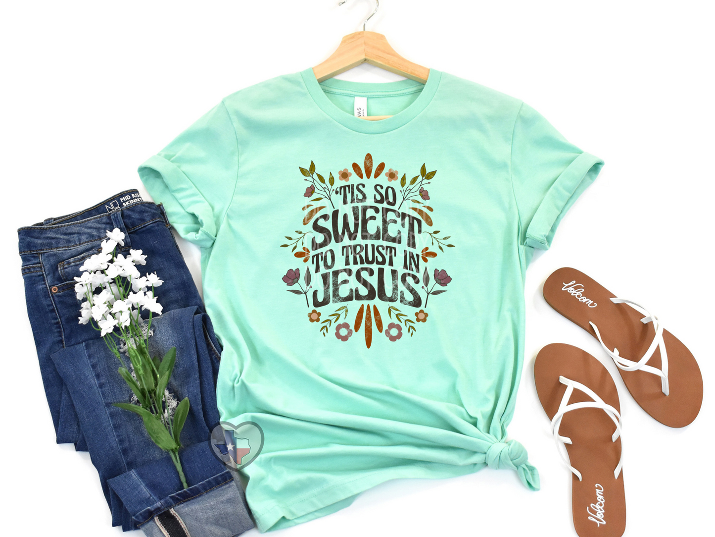 Tis So Sweet to Trust In Jesus DTF - Texas Transfers and Designs