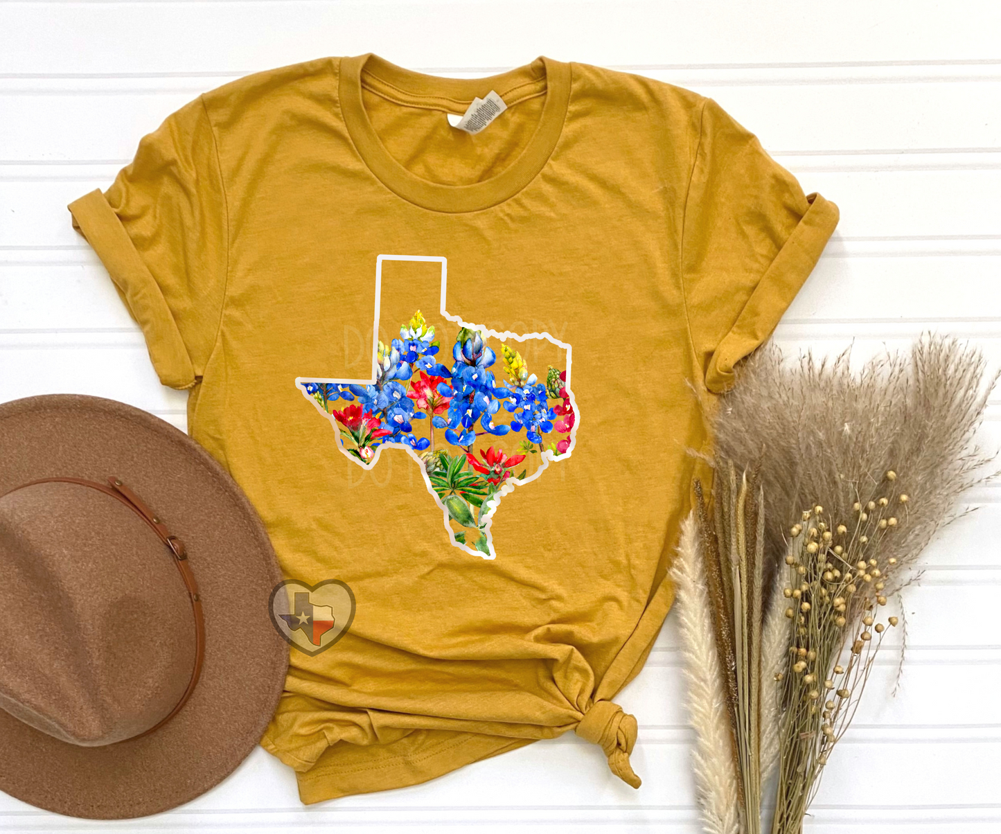 Texas Blue Bonnets/Indian Paintbrush DTF - Texas Transfers and Designs