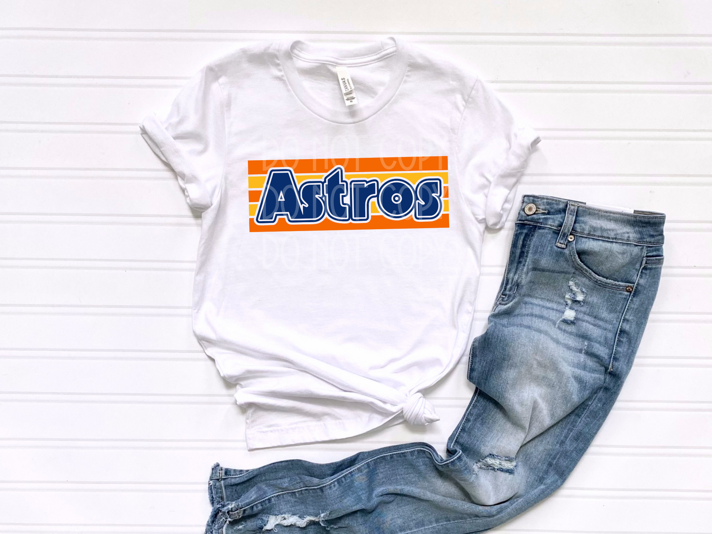 Astros Retro Stripes DTF