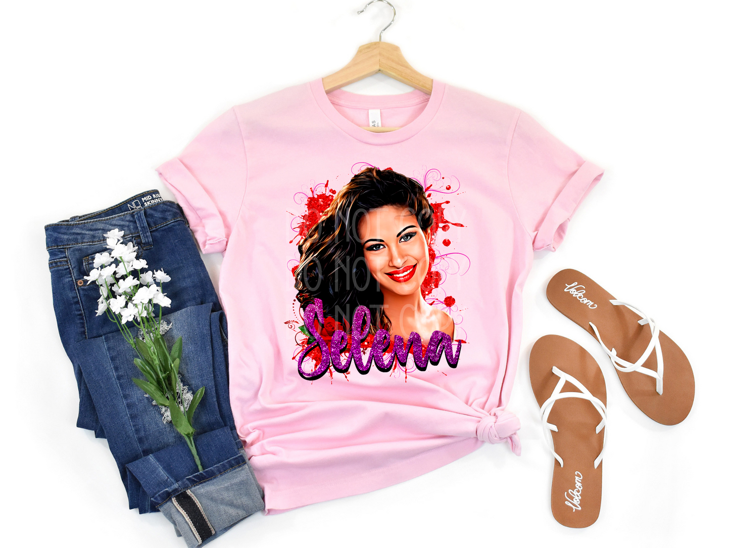 Selena Purple Glitter DTF - Texas Transfers and Designs
