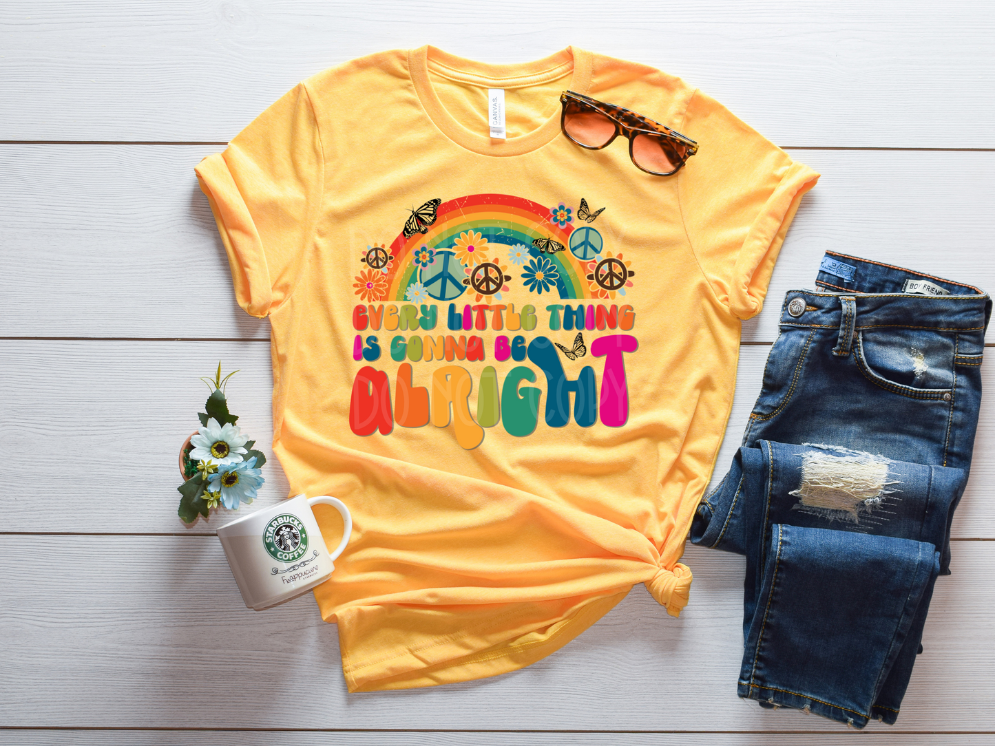 Every Little Thing is Gonna Be Alright DTF - Texas Transfers and Designs