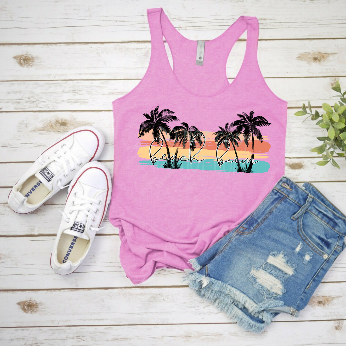Beach Bum (Palm Trees) DTF - Texas Transfers and Designs