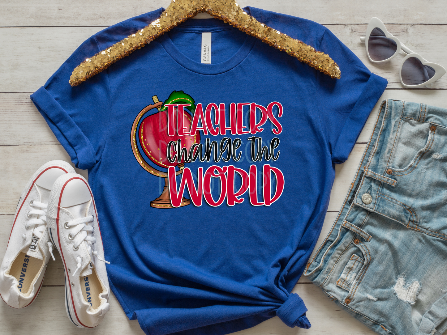 Teachers Change the World DTF - Texas Transfers and Designs