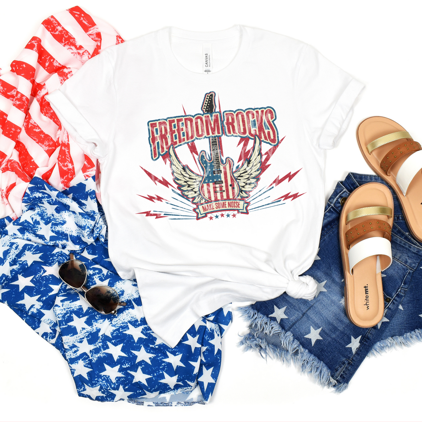 Freedom Rocks DTF - Texas Transfers and Designs