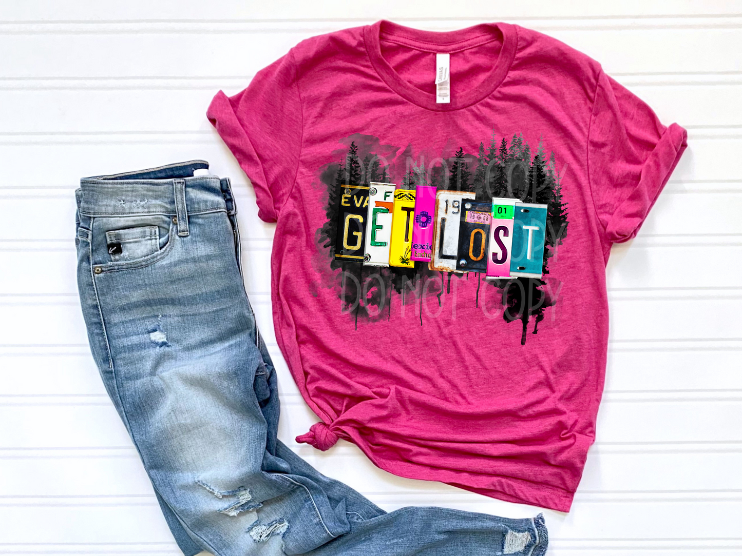 Get Lost (License Plate) DTF - Texas Transfers and Designs