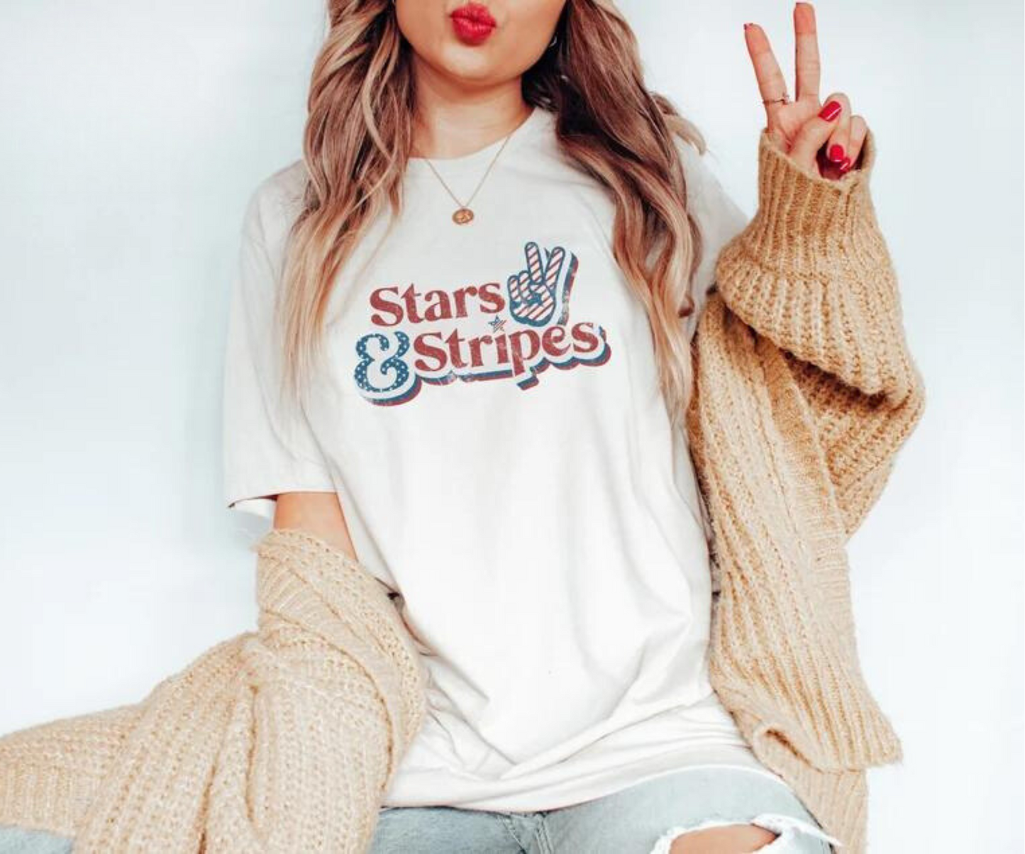 Stars & Stripes DTF - Texas Transfers and Designs