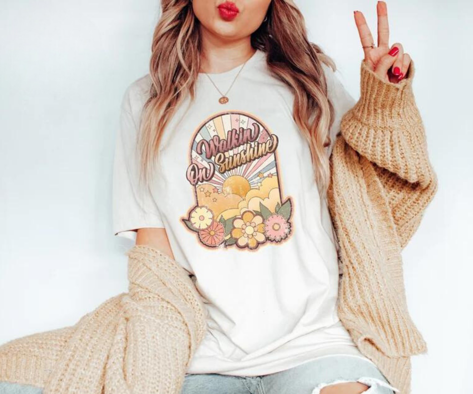 Walking on Sunshine DTF - Texas Transfers and Designs