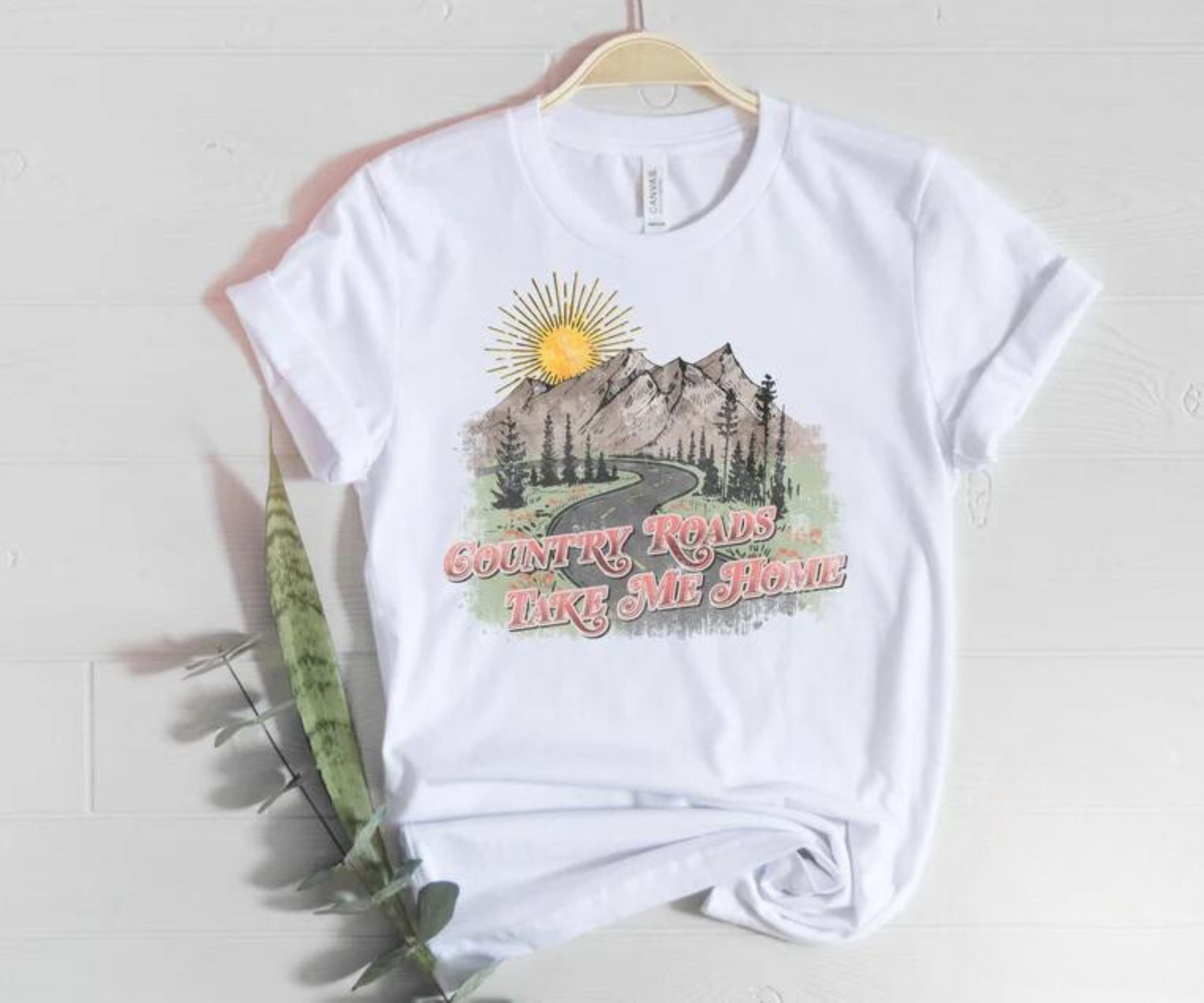 Country Roads Take Me Home DTF - Texas Transfers and Designs