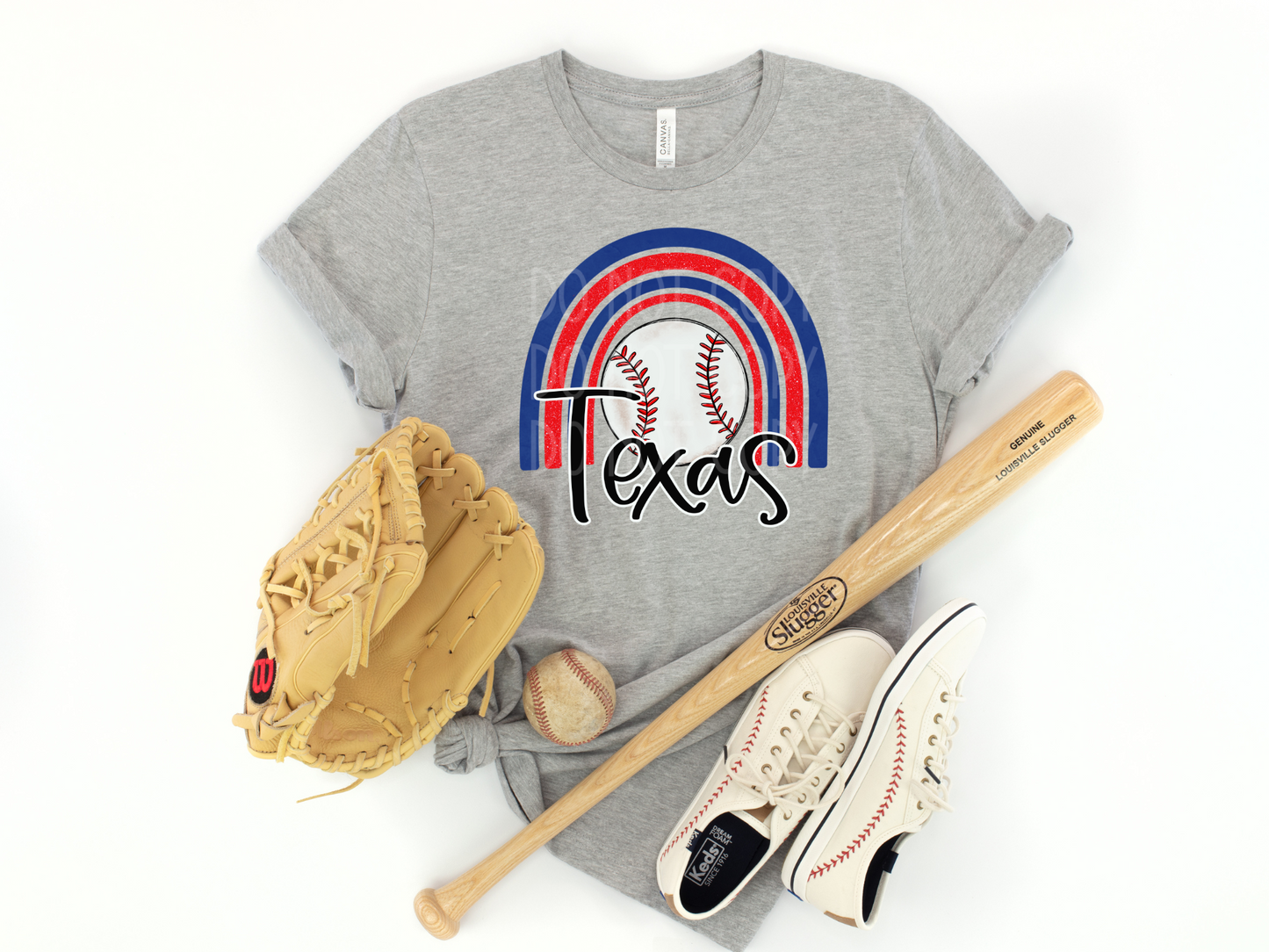 Texas Rangers Rainbow DTF - Texas Transfers and Designs