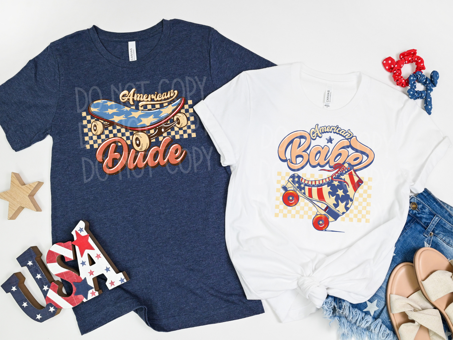 American Dude Retro DTF - Texas Transfers and Designs