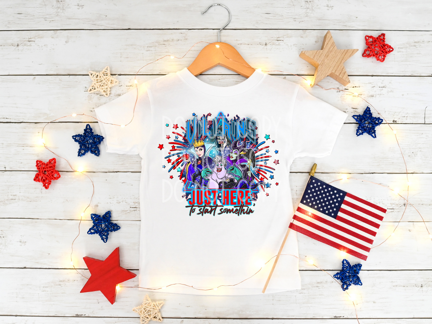 Villains Just Here to Start Something DTF - Texas Transfers and Designs