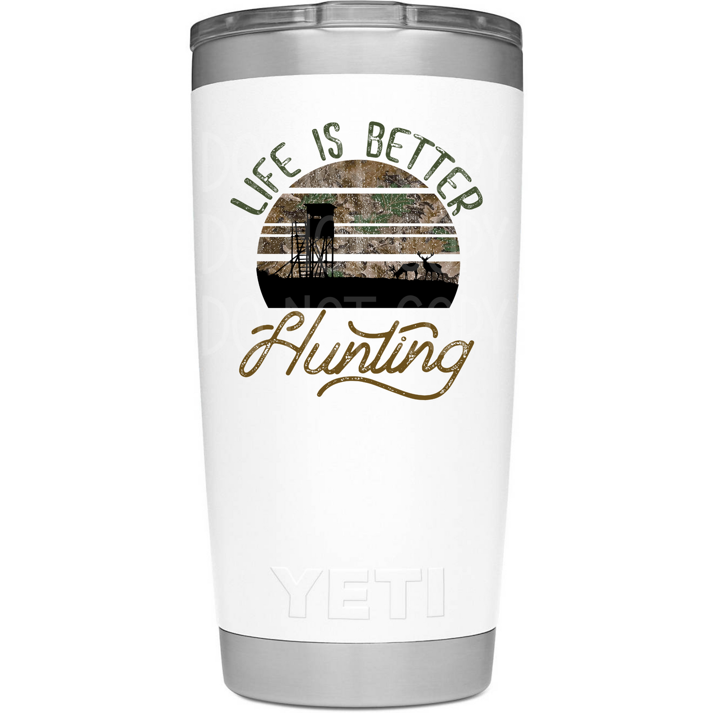 Life is Better Hunting UV Sticker