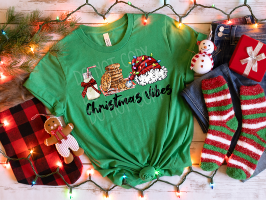 Christmas Vibes (Santa Hat) DTF - Texas Transfers and Designs