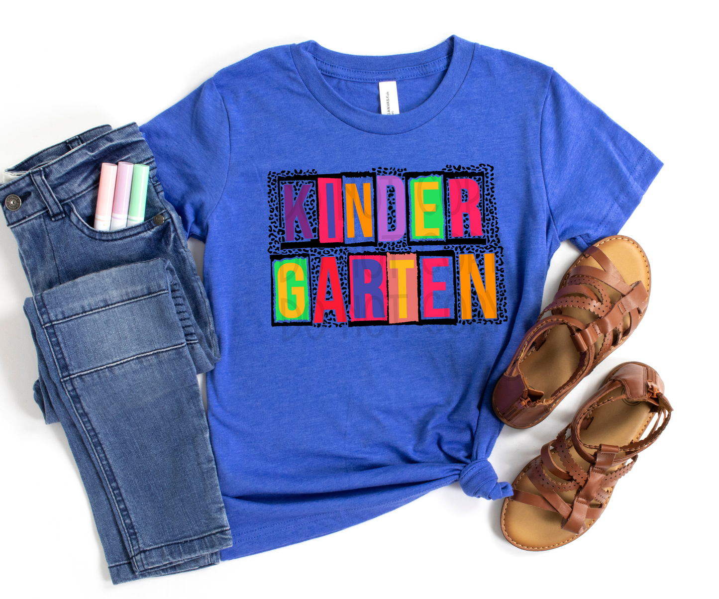 Kindergarten Leopard DTF - Texas Transfers and Designs