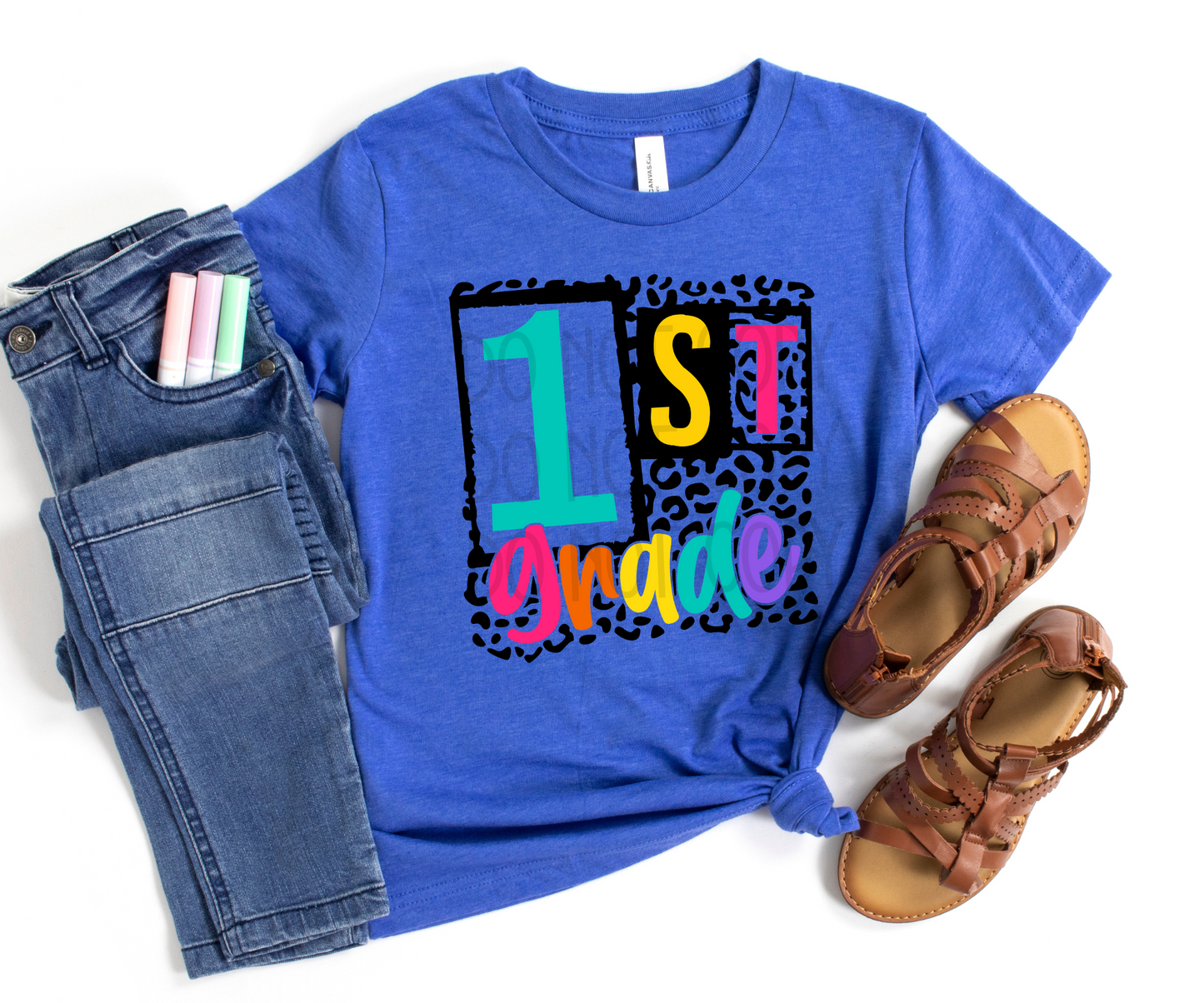 1st Grade Leopard DTF - Texas Transfers and Designs