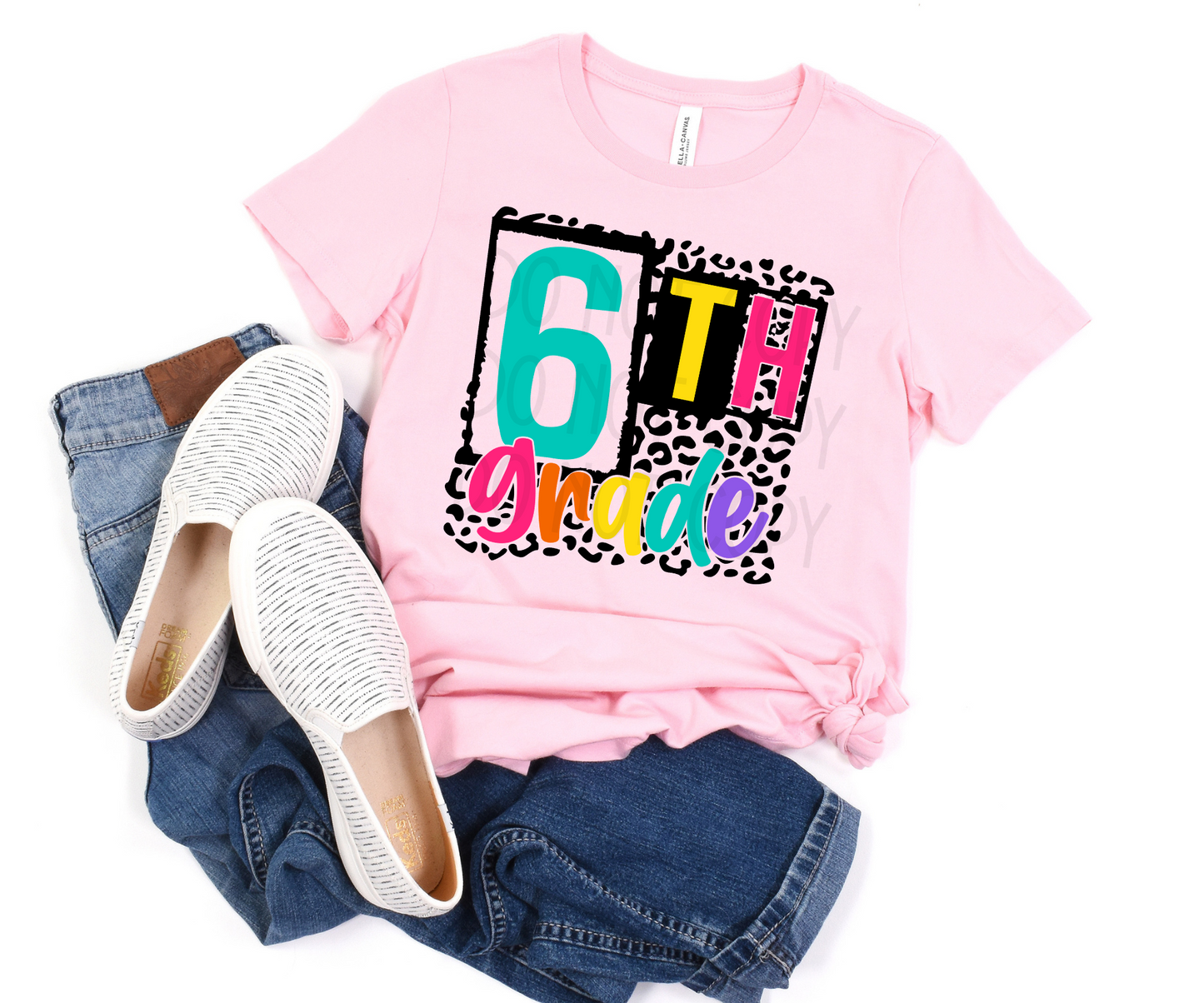 6th Grade Leopard DTF - Texas Transfers and Designs