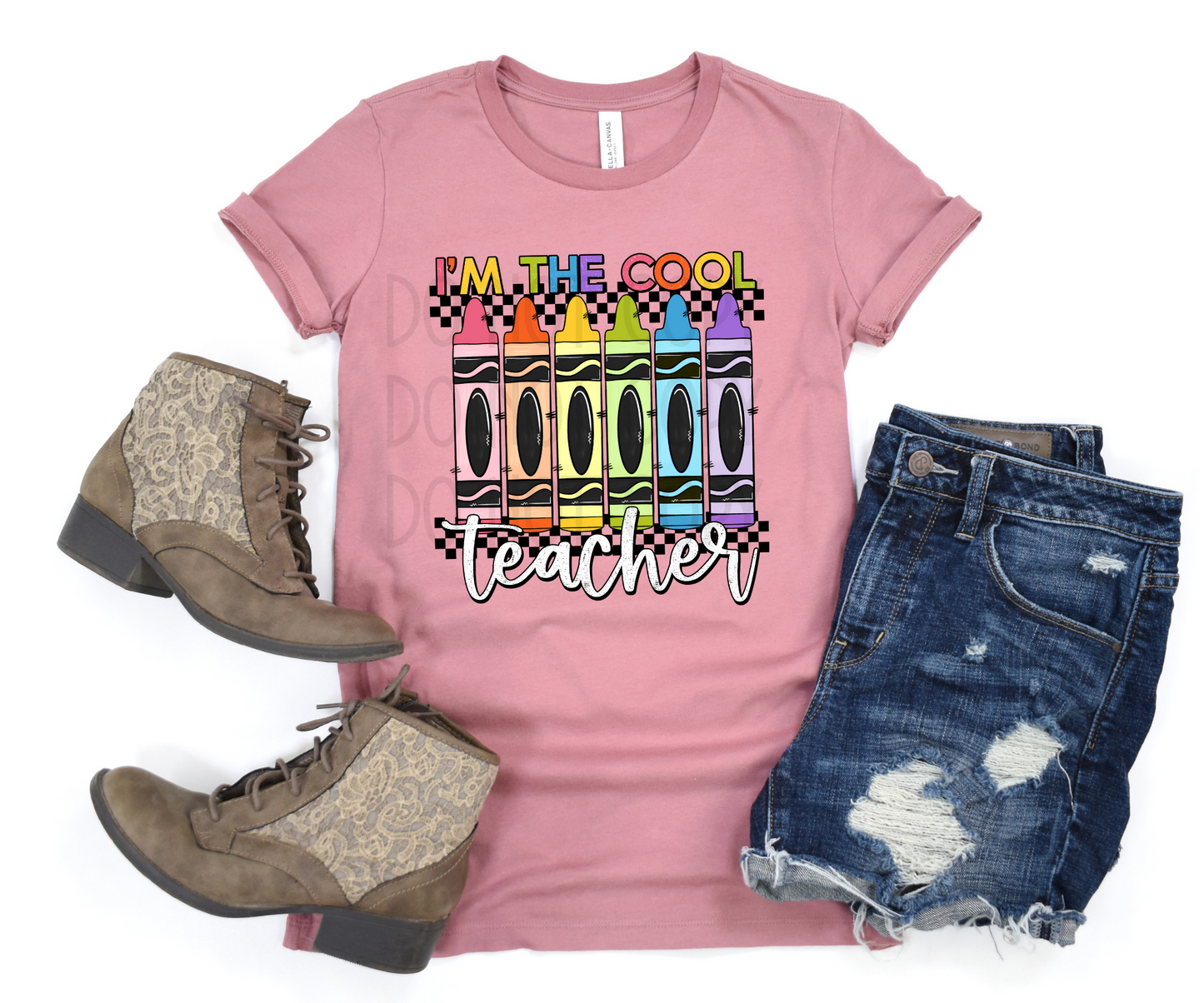 I'm the Cool Teacher Crayons DTF - Texas Transfers and Designs