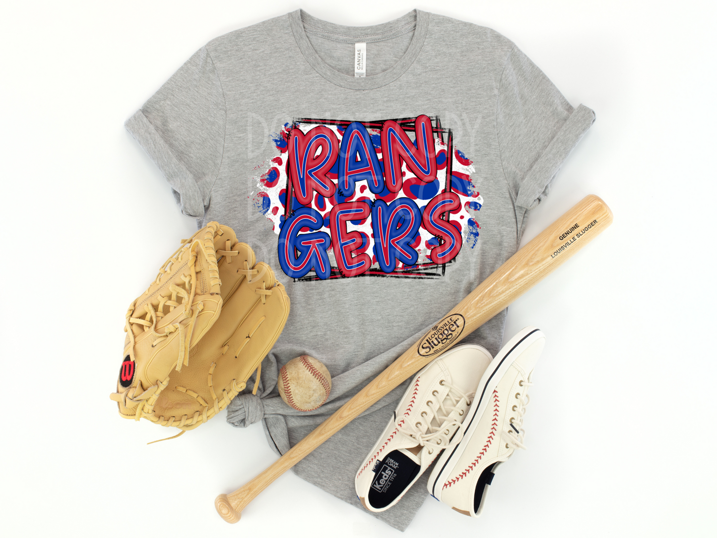 Rangers Cheetah DTF - Texas Transfers and Designs