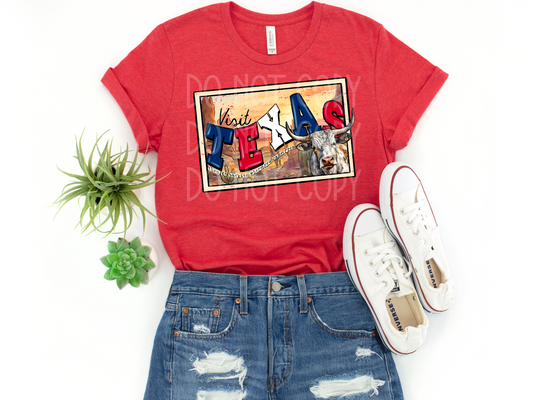 Visit Texas DTF **EXCLUSIVE** - Texas Transfers and Designs