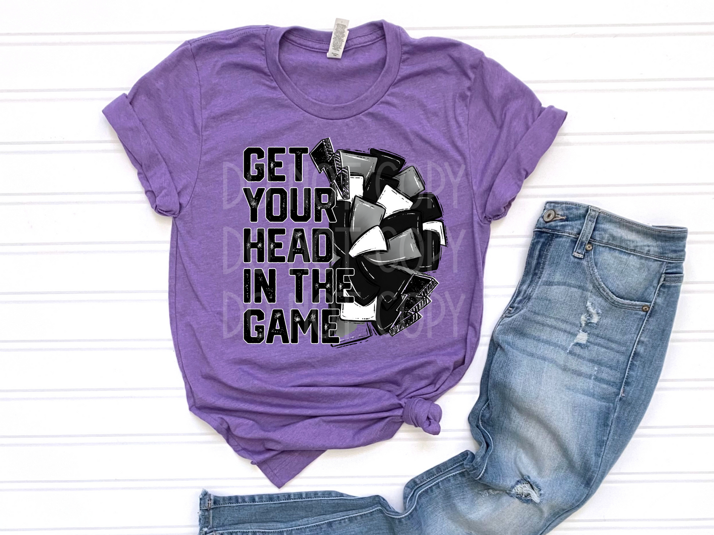 Get Your Head in the Game (Cheer) DTF - Texas Transfers and Designs