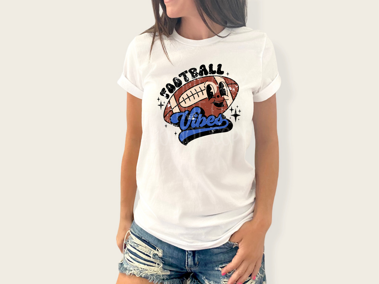 Football Vibes Retro DTF - Texas Transfers and Designs