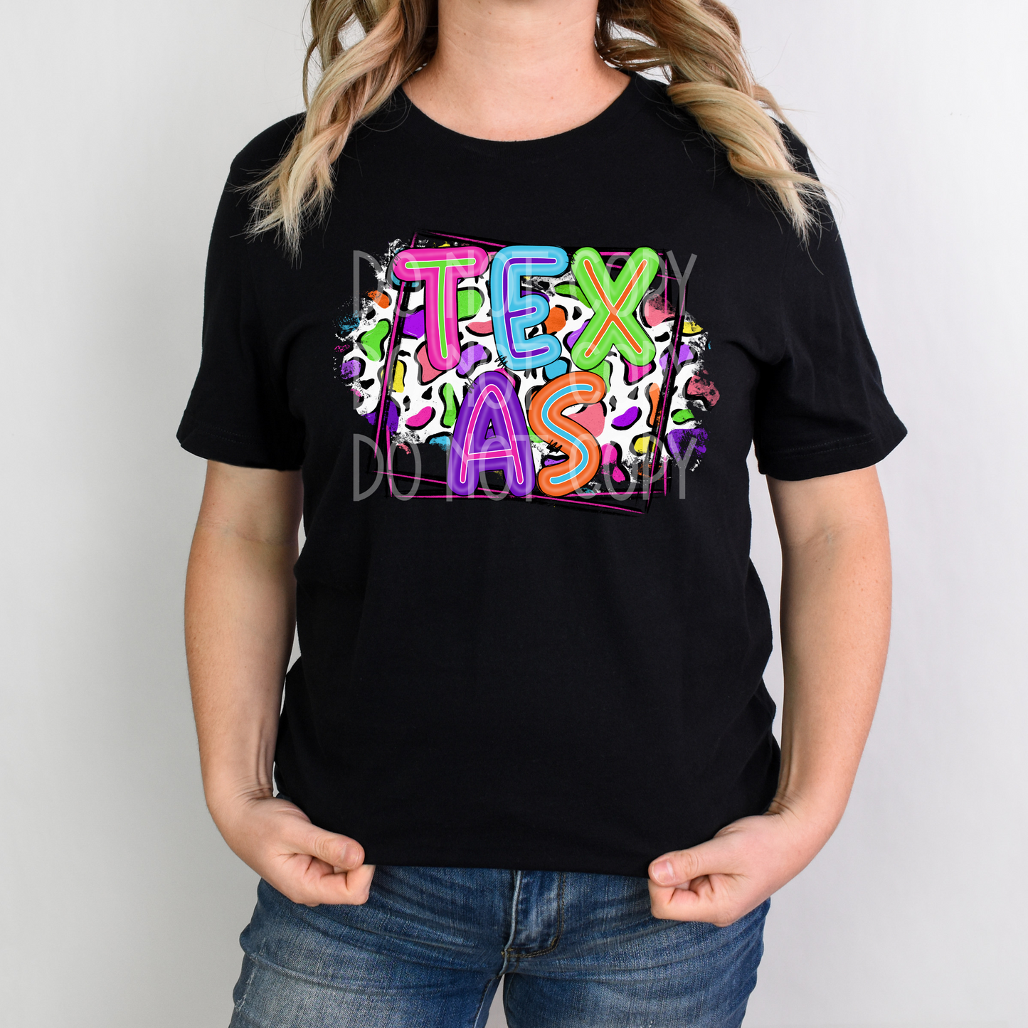 Neon Texas Leopard DTF - Texas Transfers and Designs