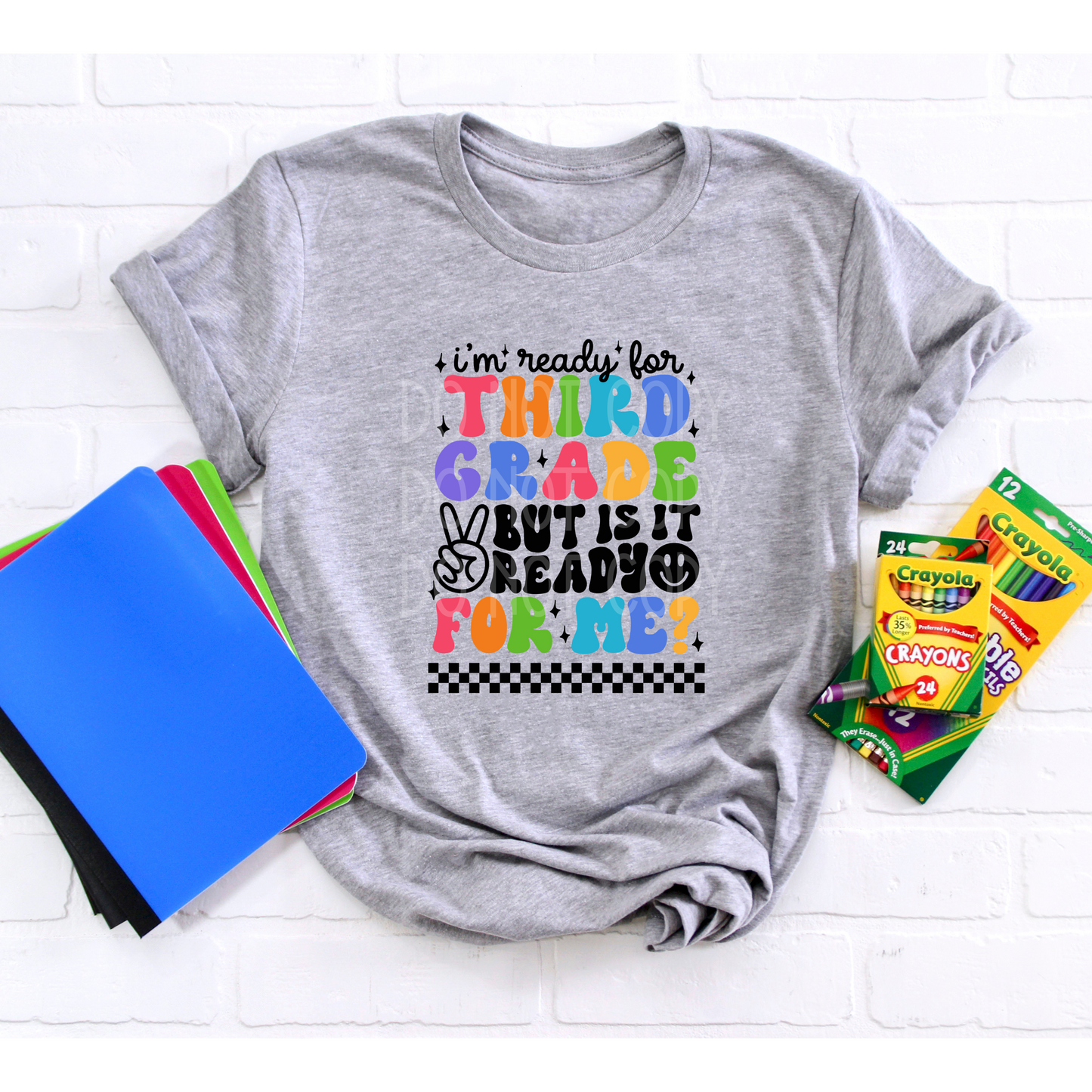 Ready for Third Grade BLACK DTF - Texas Transfers and Designs