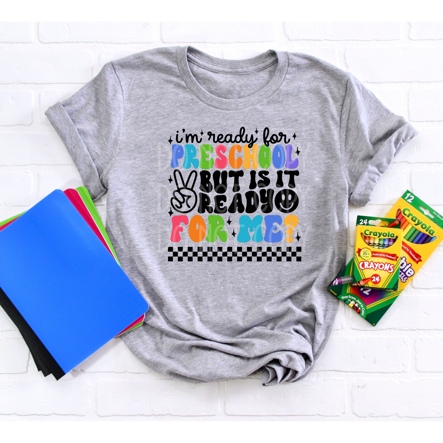 Ready for Preschool BLACK DTF - Texas Transfers and Designs