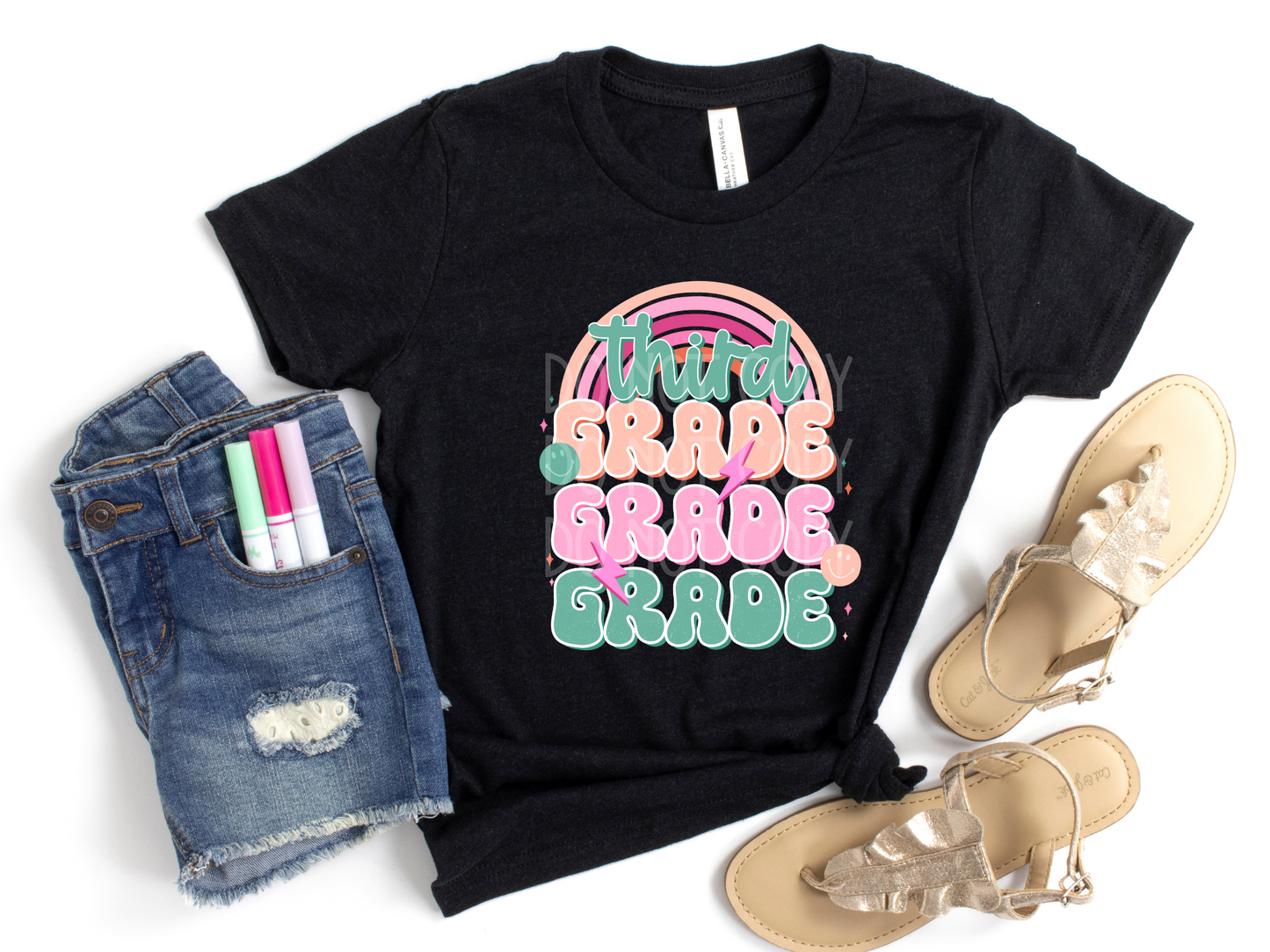 Third Grade Rainbow DTF - Texas Transfers and Designs