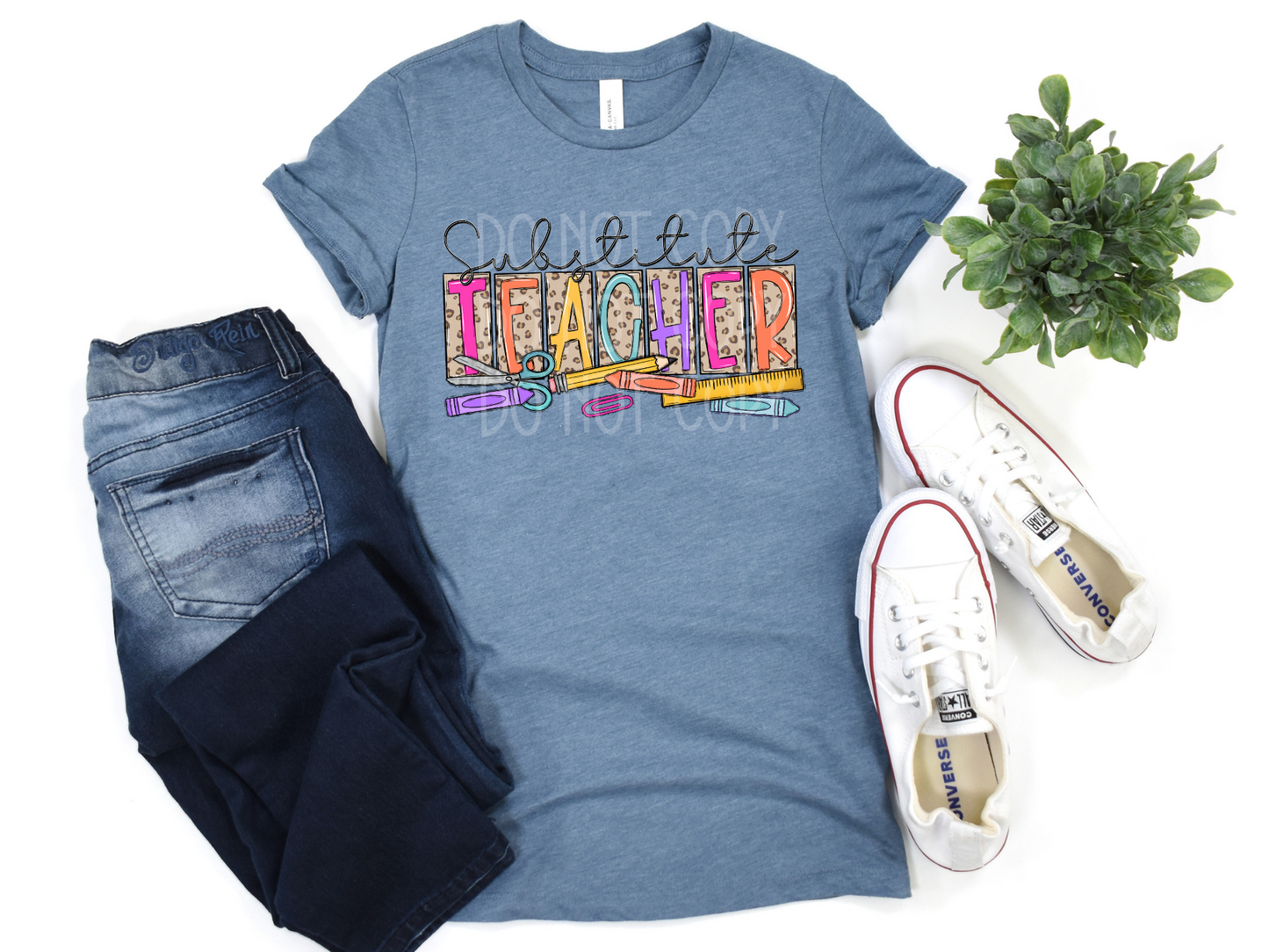 Substitute Teacher Doodle DTF - Texas Transfers and Designs