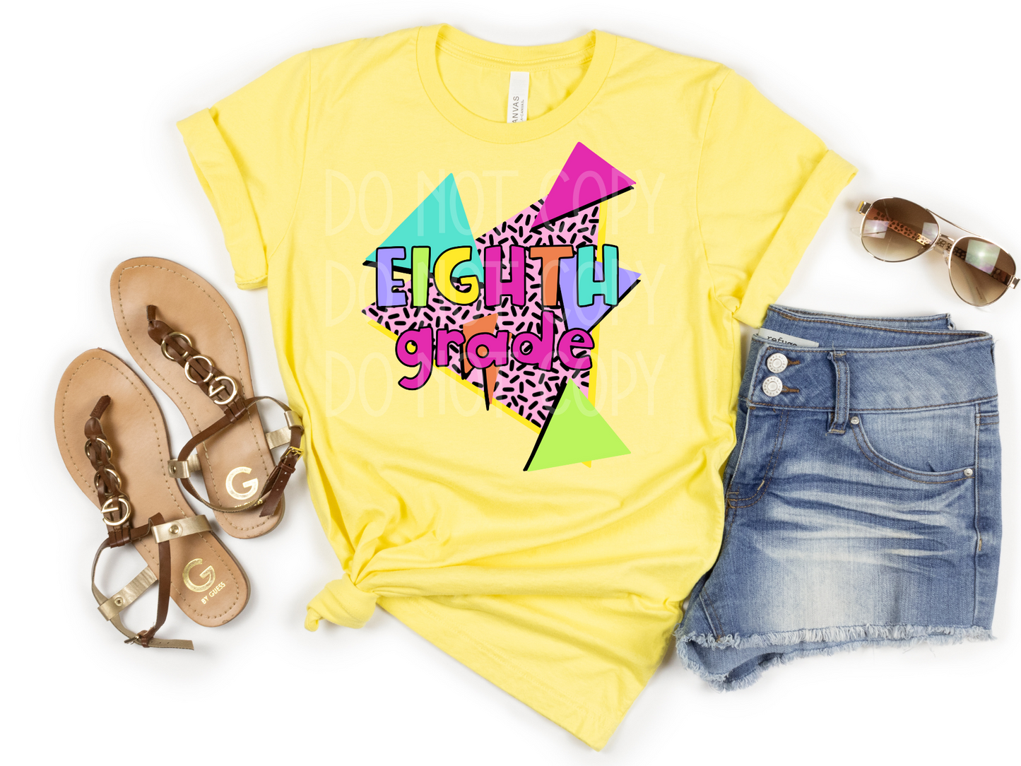 8th Eighth Grade 90s DTF - Texas Transfers and Designs