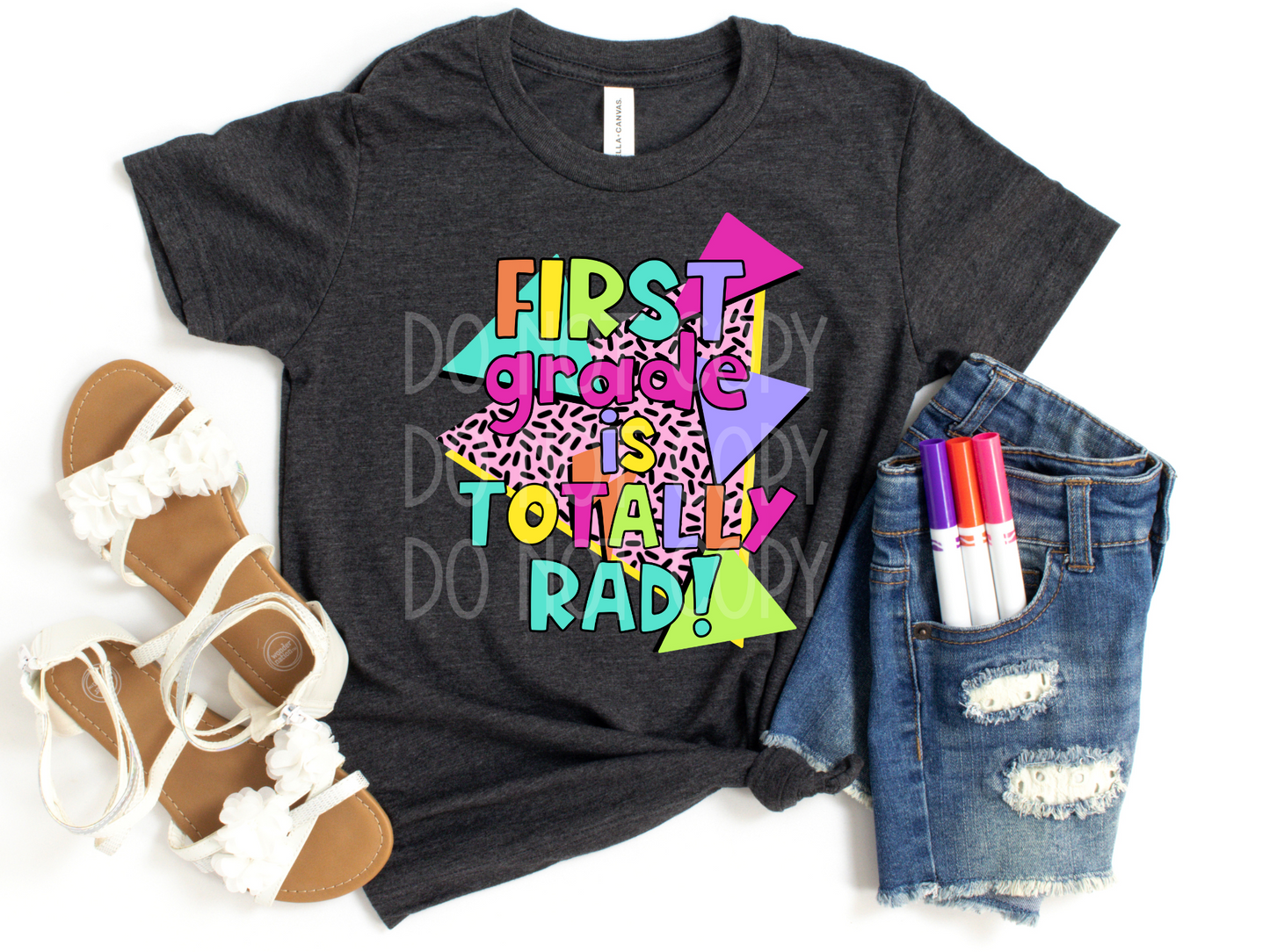 First Grade is Totally Rad DTF - Texas Transfers and Designs