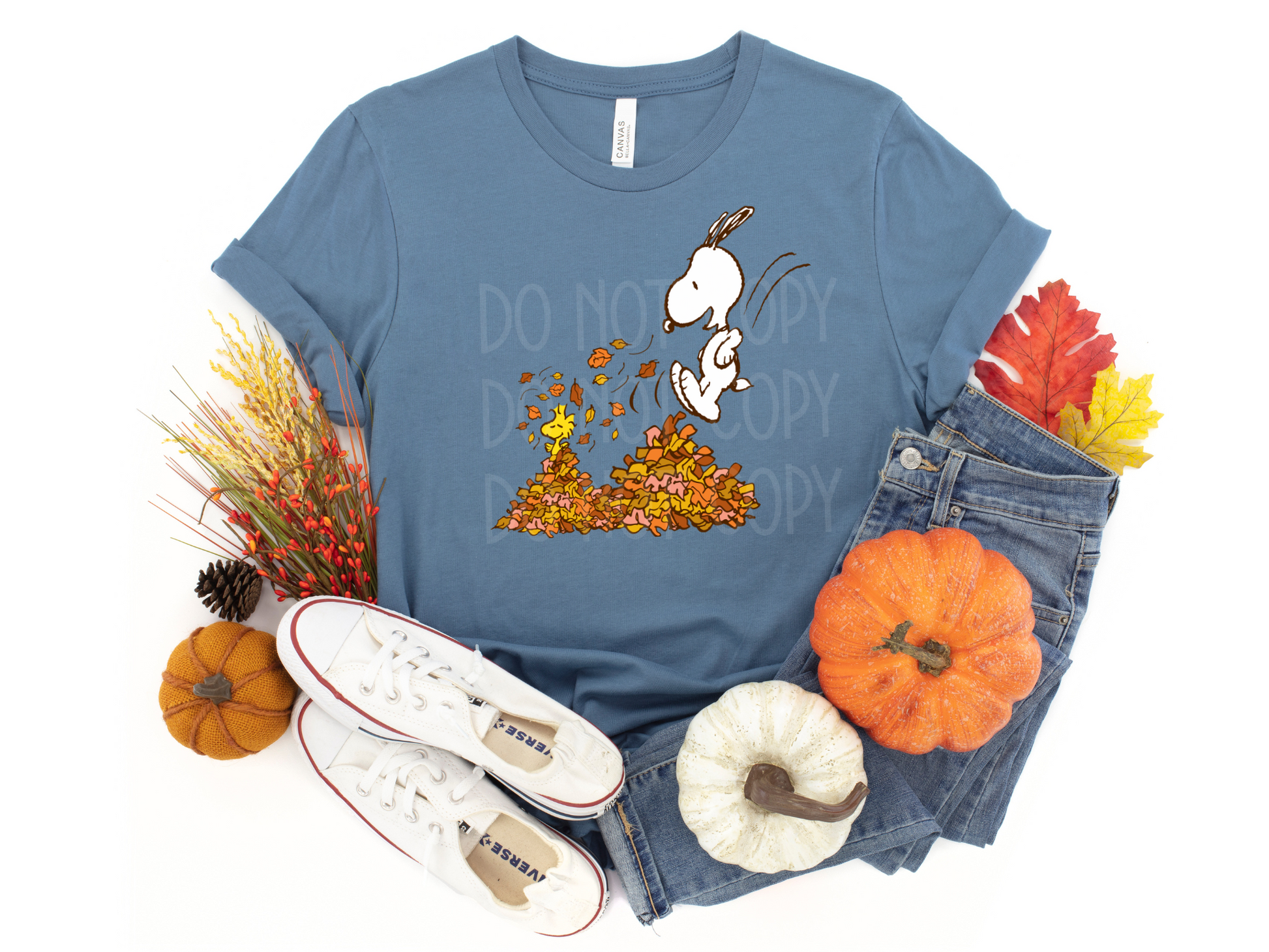 Peanuts Dog Leaves DTF - Texas Transfers and Designs