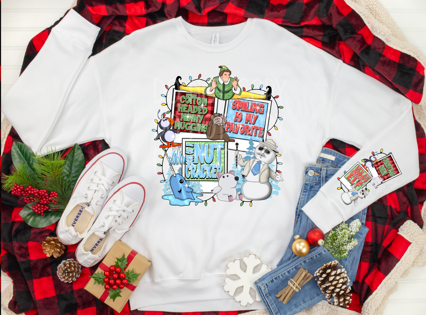 Cotton Headed Ninny Muggins Polaroid Collage DTF - Texas Transfers and Designs