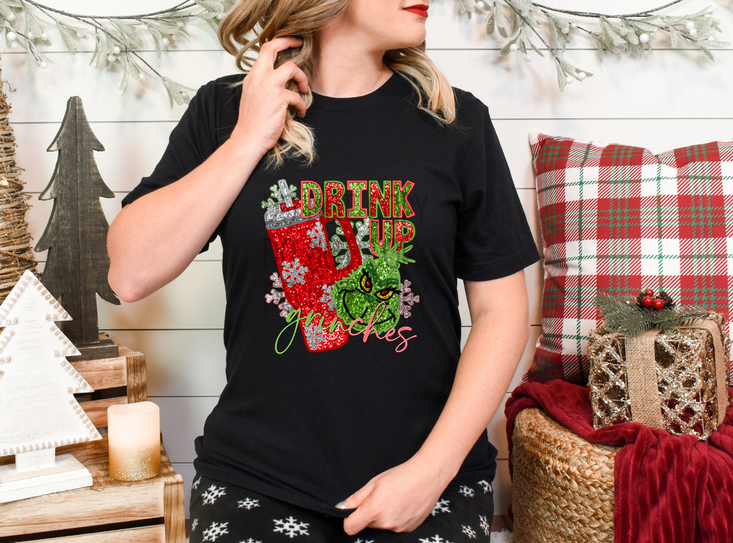 Drink Up Grinches DTF - Texas Transfers and Designs