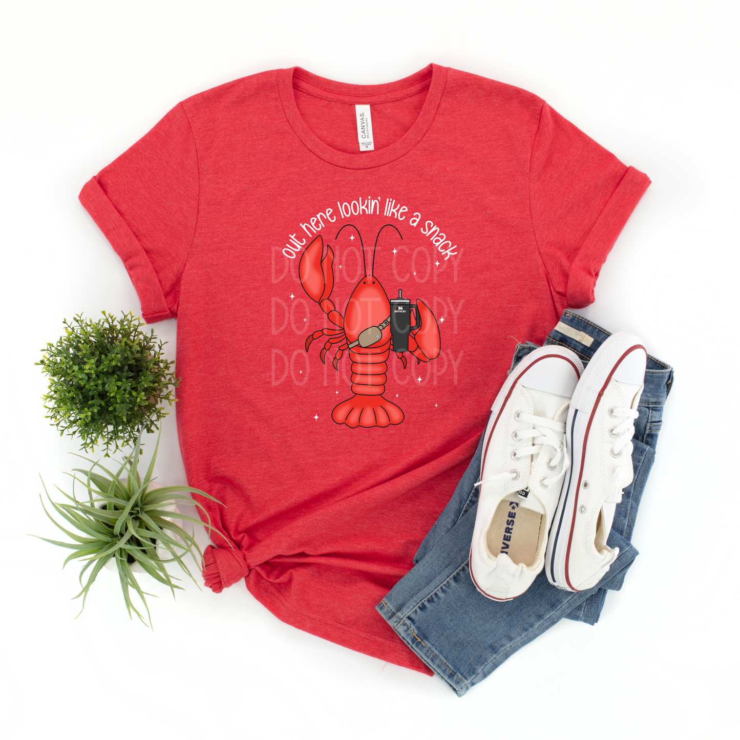 Out Here Lookin' Like a Snack (Crawfish) DTF - Texas Transfers and Designs