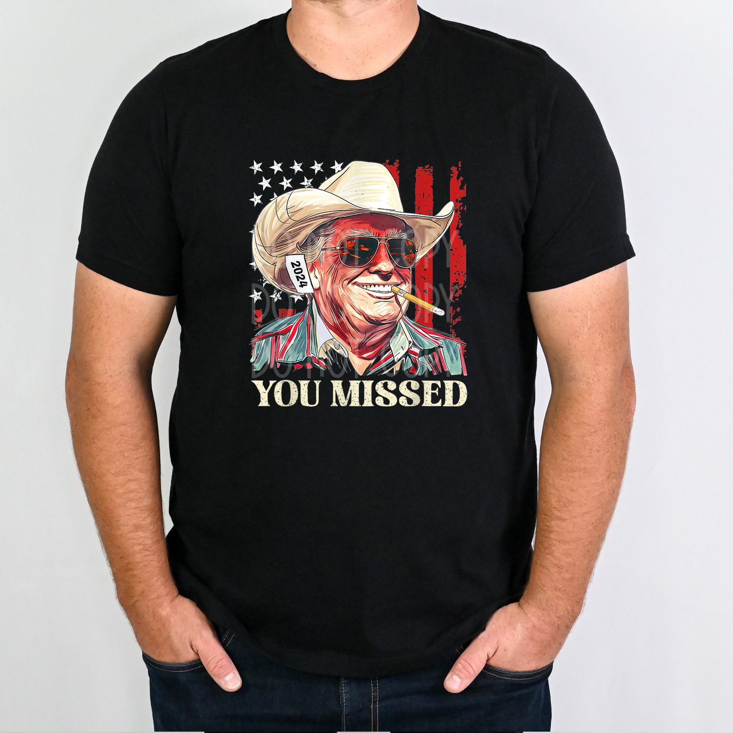PRE-ORDER Arriving 11/12 You Missed Trump DTF - Texas Transfers and Designs