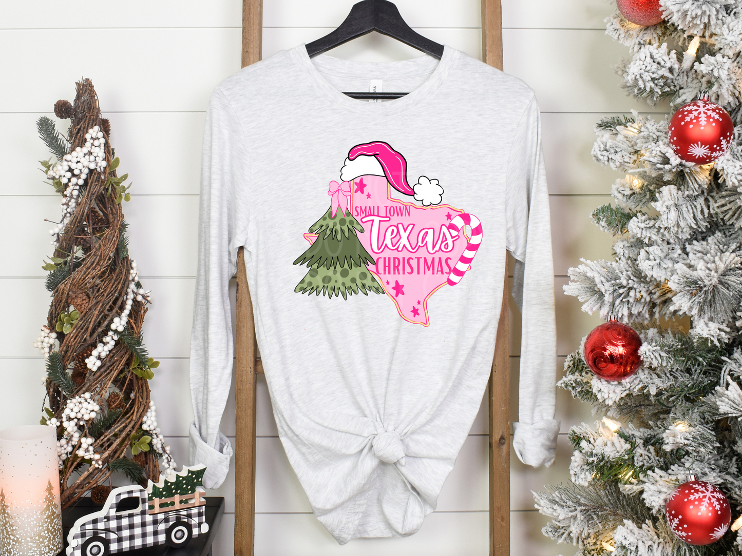 Small Town Texas Christmas DTF - Texas Transfers and Designs